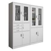 钢制文件柜铁皮柜办公室档案柜财务凭证资料柜抽屉带锁加厚拆装 柜