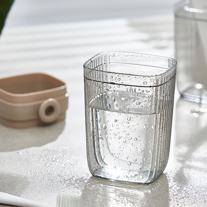 旅行洗漱杯牙具盒透明时尚漱口杯刷牙杯套装电动牙刷收纳盒便携式