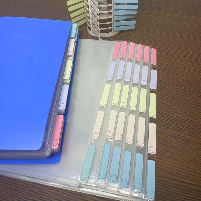 索引文件袋标签插槽办公收纳活页夹家庭管理资料册合同存放文件夹