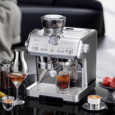 nghi/德龙咖啡机EC9555冷萃研磨一体机半自动意式商家用小型