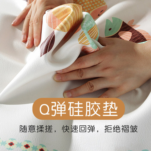 黑白格子书桌垫轻桌高级感梳妆网学习奢垫硅胶桌布小方格台红布垫