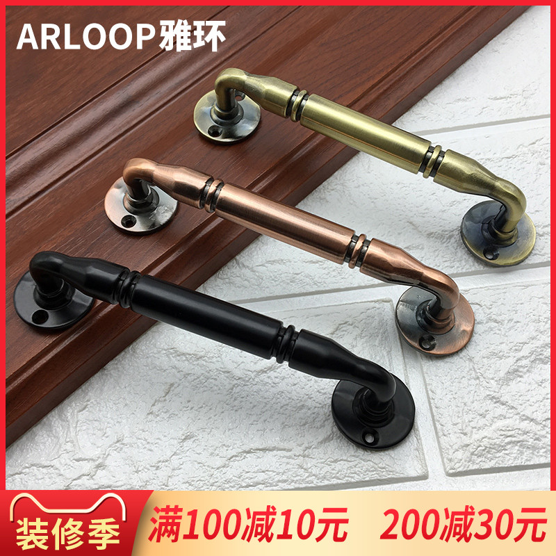 中式大门拉手古铜明n装拉手大门房门木门对开门拉手移门推拉门把