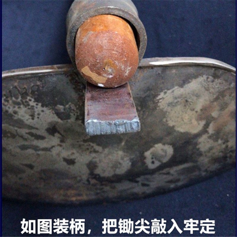 全钢锄头长柄特大钢锄头除草w翻地松土农具包种菜锄头修整种花锄