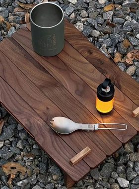 作对快装桌板木工所户外野餐露营便携收纳桌轻量化组装盖板桌面