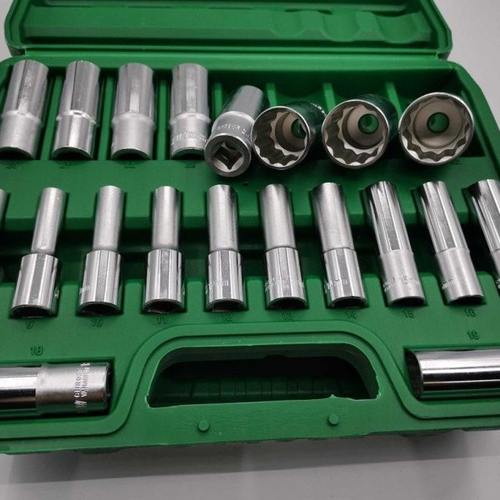 梅花套筒加长8cm大飞接口套头汽机修专用烙凡钢8—32整套12