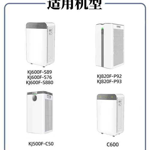 适配泰拉蒙空气净化器KJ600F-S89 76 S880 AF599 399滤网复合滤芯