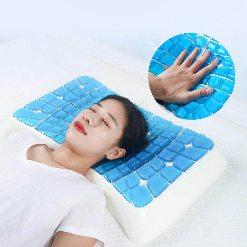 夏季清凉凝太胶枕护颈椎助睡眠释压XXY2221疲劳空记忆棉枕头保健