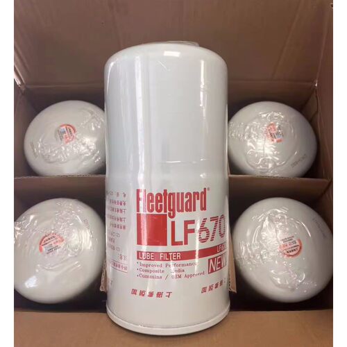 康明斯发动机机油滤清器工程机械发电机组燃油滤芯LF670  3889310