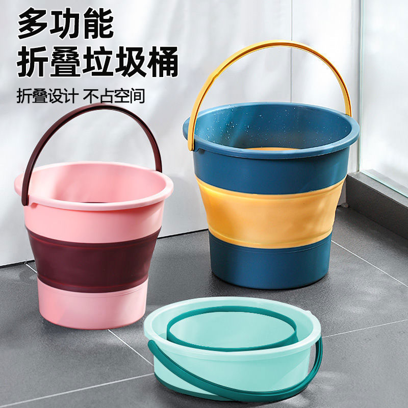 车载垃圾桶可折叠车内雨伞收纳桶汽D车伸缩便携式置物桶车用多功