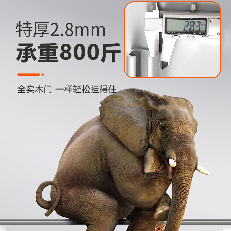 移门吊轮导轨双向缓冲阻尼吊滑轮推拉门静音上滑轨隔断折叠门轨道