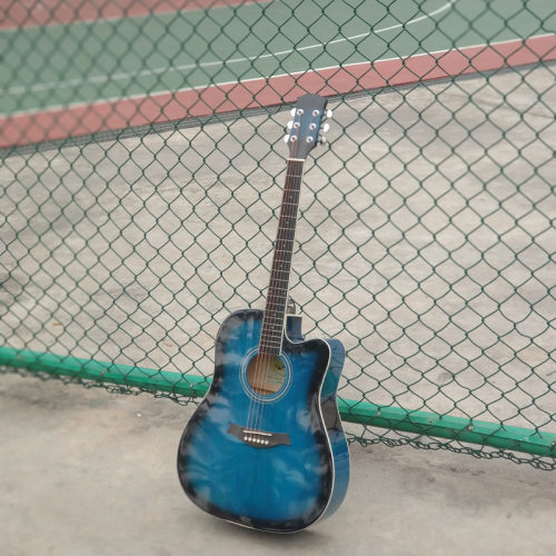 厂家直销41寸民谣吉他全椴木包边初学者亮光木吉他入门新手guitar