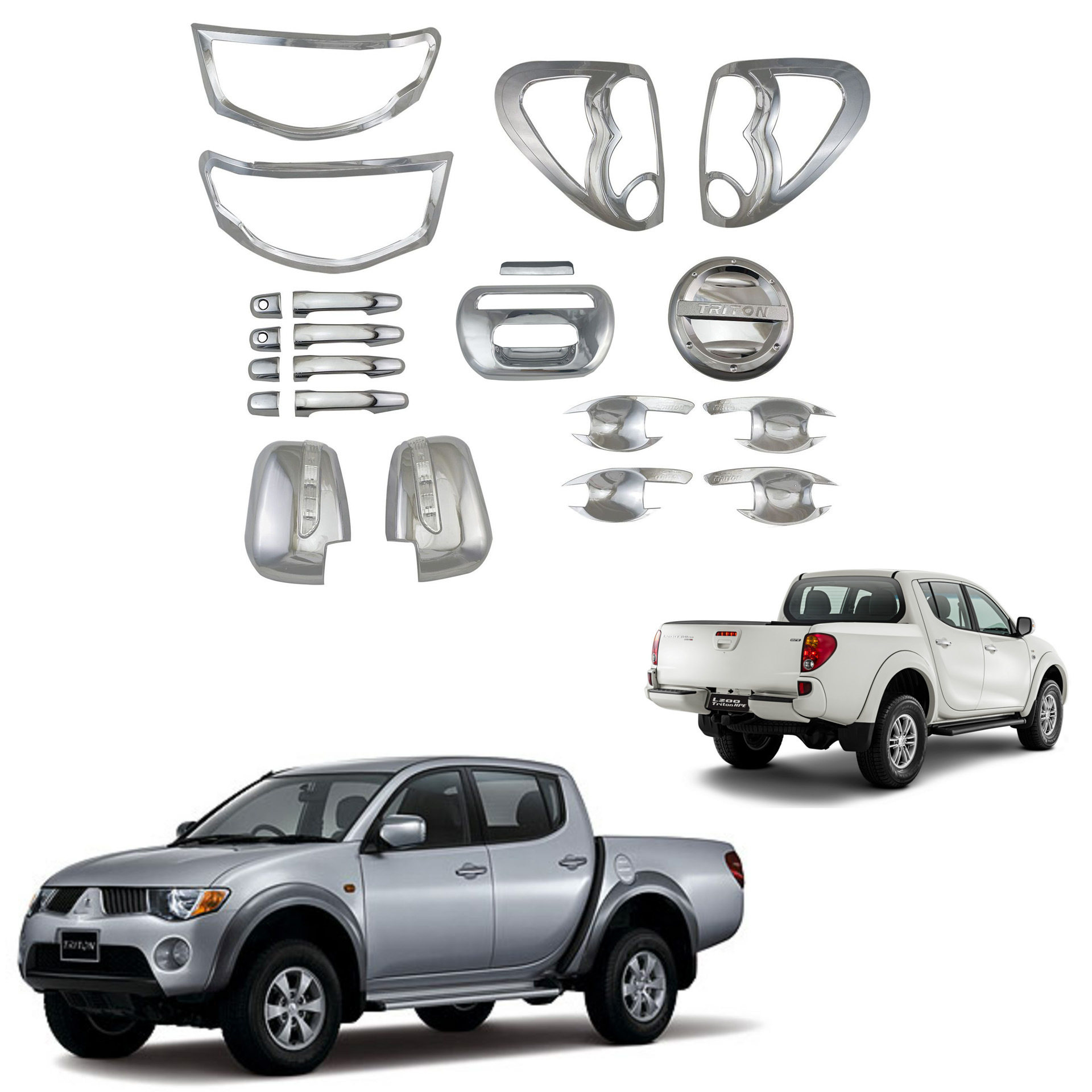 第四代Triton L200 2005-2014帕杰罗ABS电镀配件 汽车改装装饰件