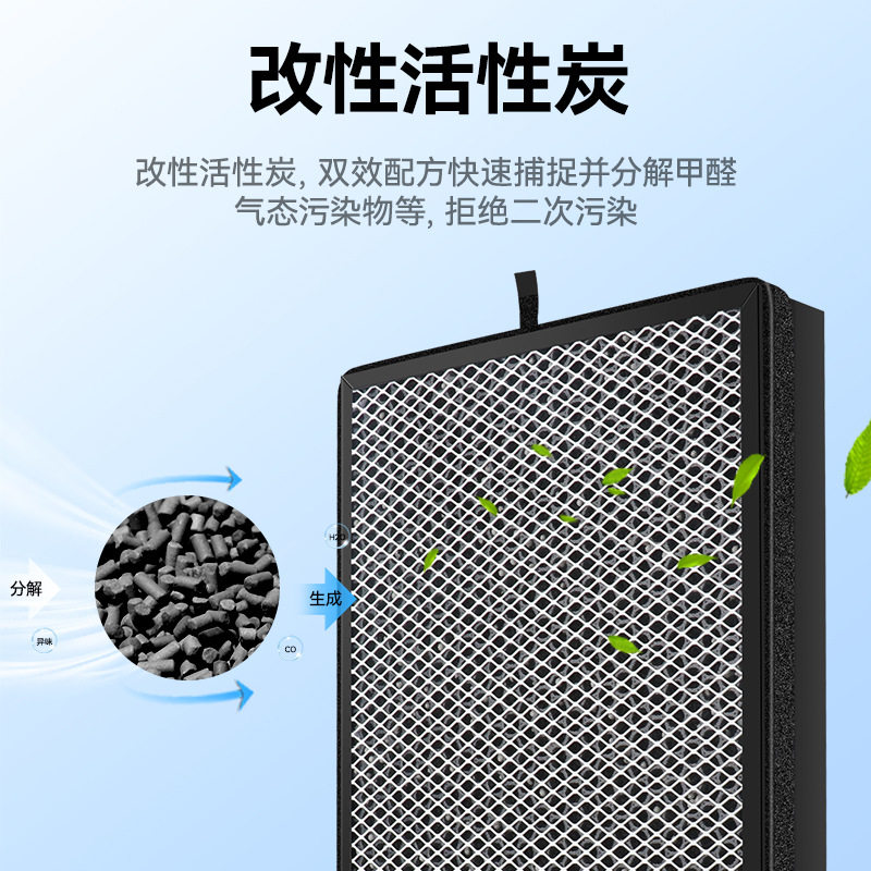 万创适配新颐小白1.0 2.0 3.0小白精灵空气净化器过滤网复合滤芯