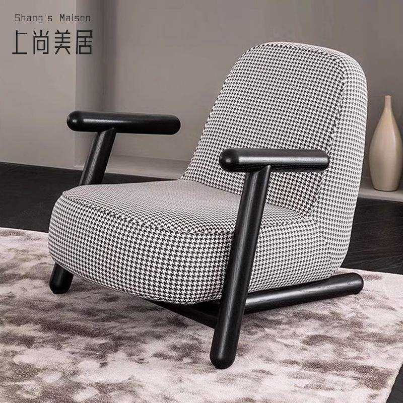 意式极简单人沙发椅千鸟格网红创意沙发椅客厅卧室小户型休闲椅,玩具/童车/益智/积木/模型,毛绒/玩偶/公仔/布艺类玩具,淘宝优惠券,粉丝福利购,淘宝优惠卷