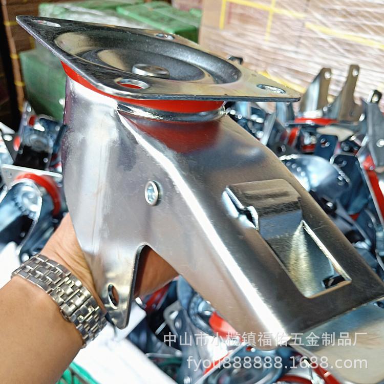 减震块工业轮橡胶脚轮超重型工业脚轮实心减震万向定向刹车脚轮厂