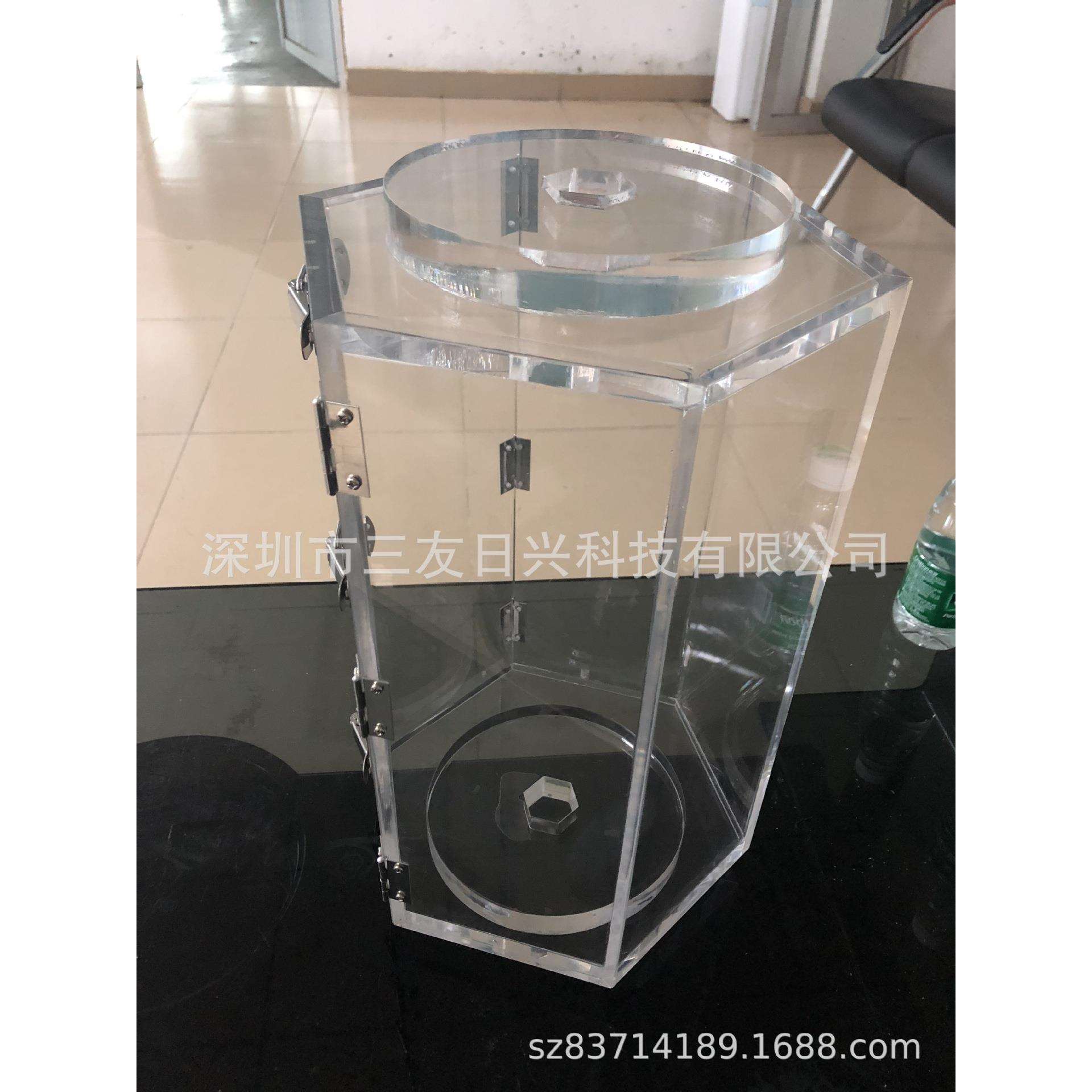 亚克力机器滚筒 多边形亚克力拼接 有机玻璃透明展架制作供应