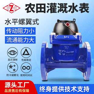 水平螺翼法兰水表干式可拆铸铁水车表DN50-300节水高精度计量