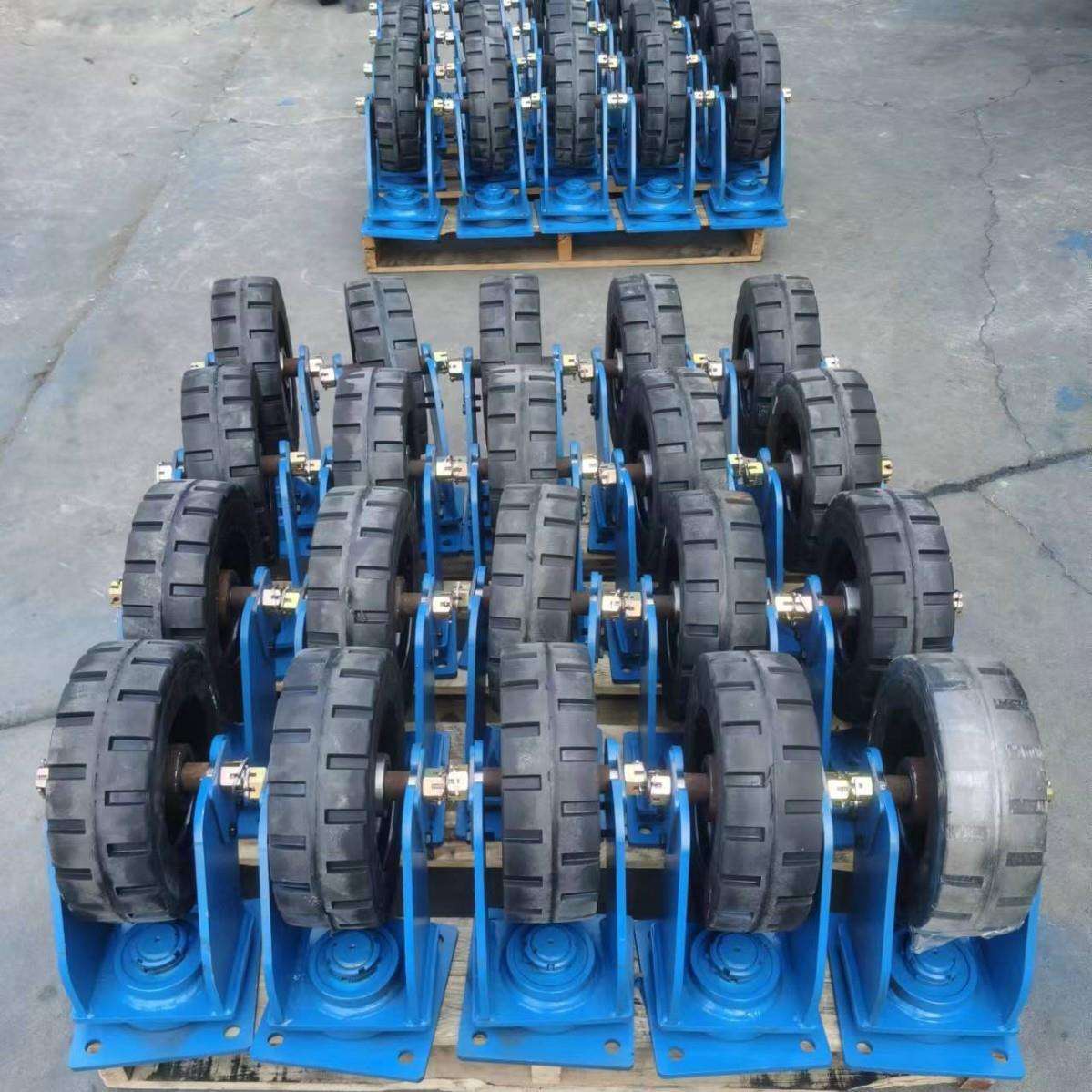设备拖车万向支架实心轮定向架子实心轮规格型号齐全根据需求可定