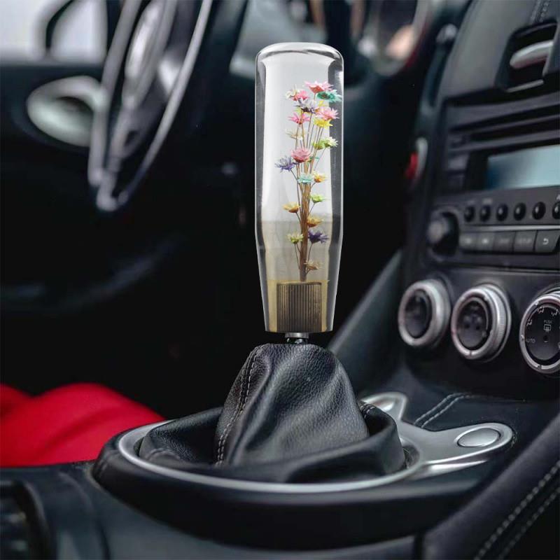 Y8N汽车jdm改装水晶挡把手动/自动通用档把头 个性排挡头LED发光