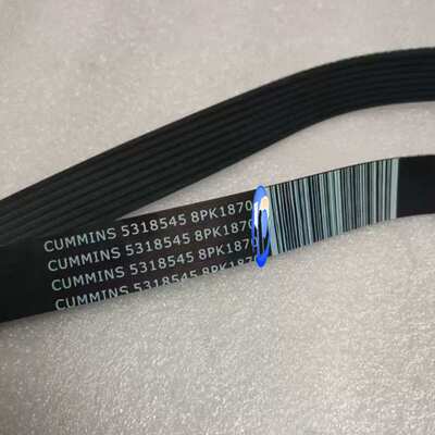 优质供应康明斯工程机械QSL9.3发动机耐磨多楔带8PK1870  5318545