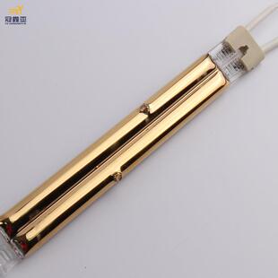 双管镀金1KW塑胶固化油墨IR加热灯管585MM230V半镀金红外线加热管