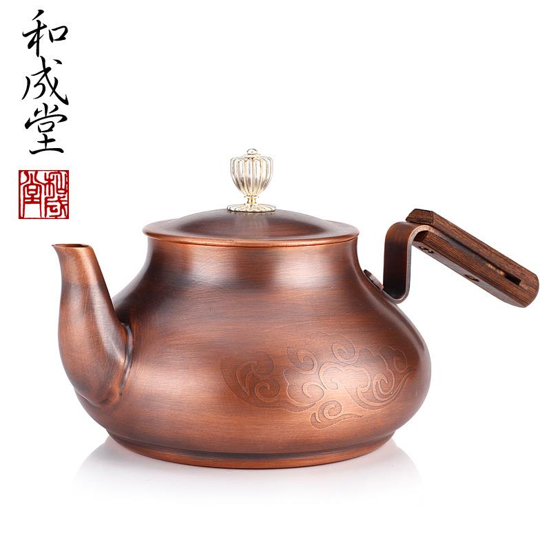 铜水壶烧水 手工铜茶壶 复古铸铜煮茶器电陶炉煮茶壶茶炉