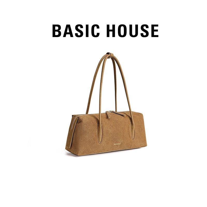 Basic House/百家好复古保龄球包包女2026新款腋下手提包波士顿包,箱包皮具/热销女包/男包,腋下包,淘宝优惠券,粉丝福利购,淘宝优惠卷