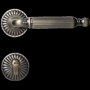 法式 复古门锁卧室房间磁吸室内门把手古铜色静音仿古木门房门锁