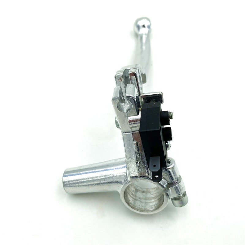 适用铃木VR/HJ125T-19/150T-19A踏板摩托车左后刹车手柄镜座手把