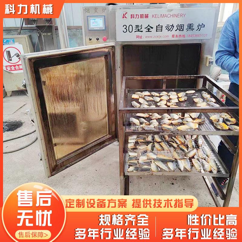 安徽肉板鸭电加热烟箱熏自化烟熏火腿机器熏鸡腊烟动Q3543熏炉