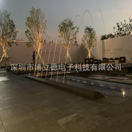 不锈钢波光喷泉喷头全套设备厂家互动珍珠跳泉控制系统光亮泉