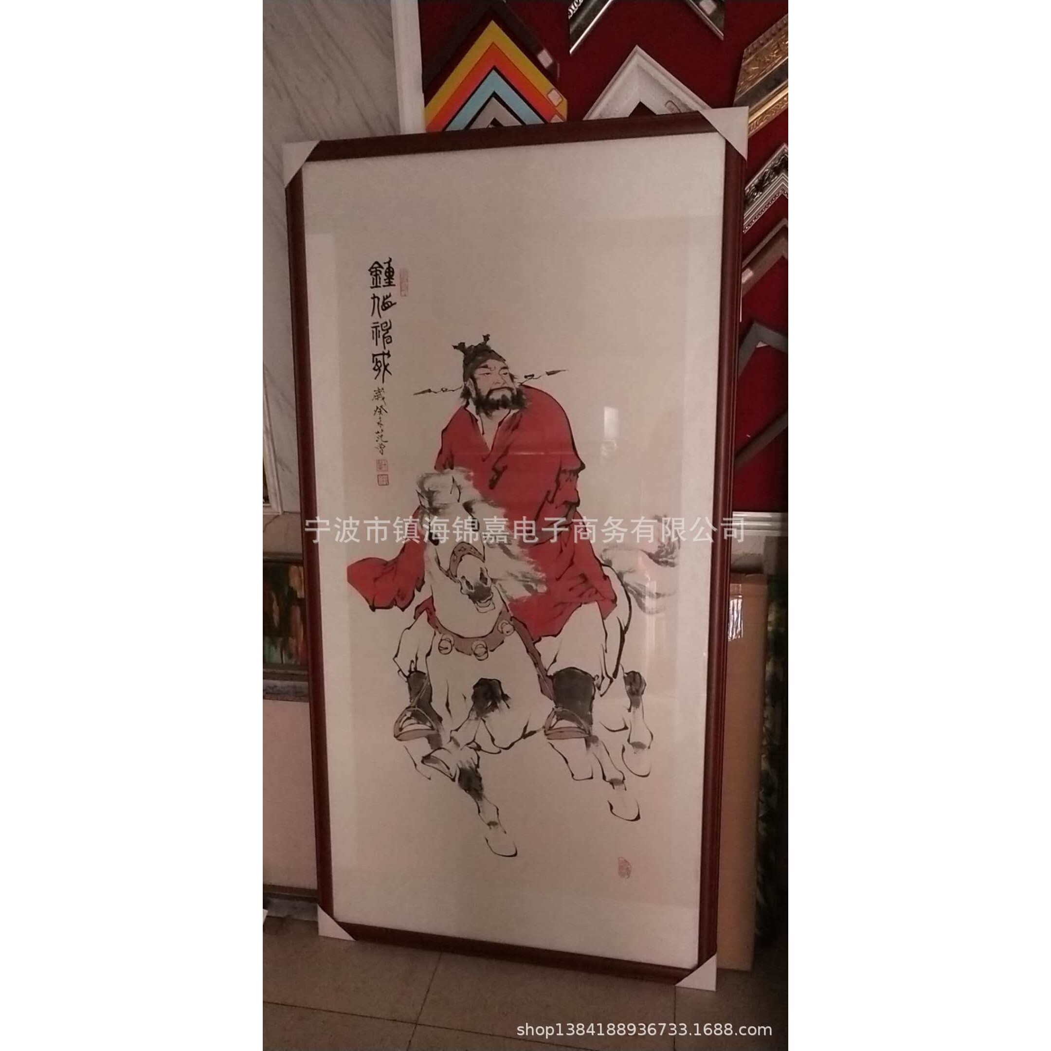 裱画托绫加工,承接国画字画卡纸画油画业务 酒店配画 别墅大堂画