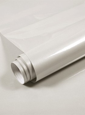 橙色亮面橱柜自粘壁纸家具翻新贴纸衣柜门L厨房防油防水带胶墙贴