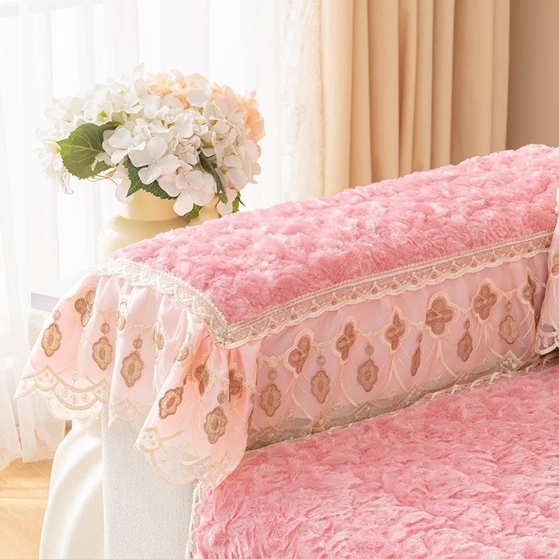 沙发扶手盖巾两边一对防滑沙发套沙发套罩202O3新款冬季毛绒沙发