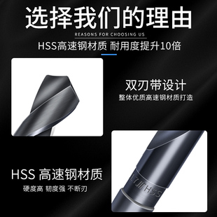 成量莫式 24.5 长锥柄麻花钻打孔钢铁v钻头川牌加长钻咀台钻钻床13