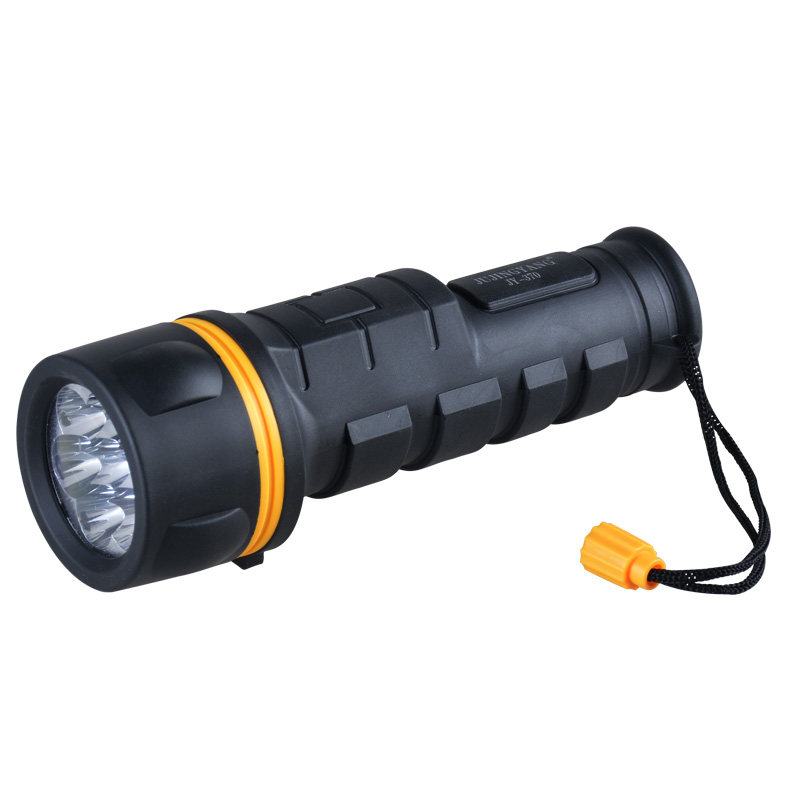 装2节1号干电池手电筒强光 家用应急老式怀旧LED节能防水防摔电筒