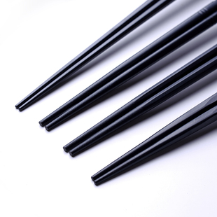 合金筷子日式尖头料理细头韩式耐高温不发霉不变形餐厅家用10双装