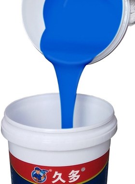 JS聚合物防水涂料屋顶厨房卫生间房顶补漏王柔韧型蓝色原液材料胶