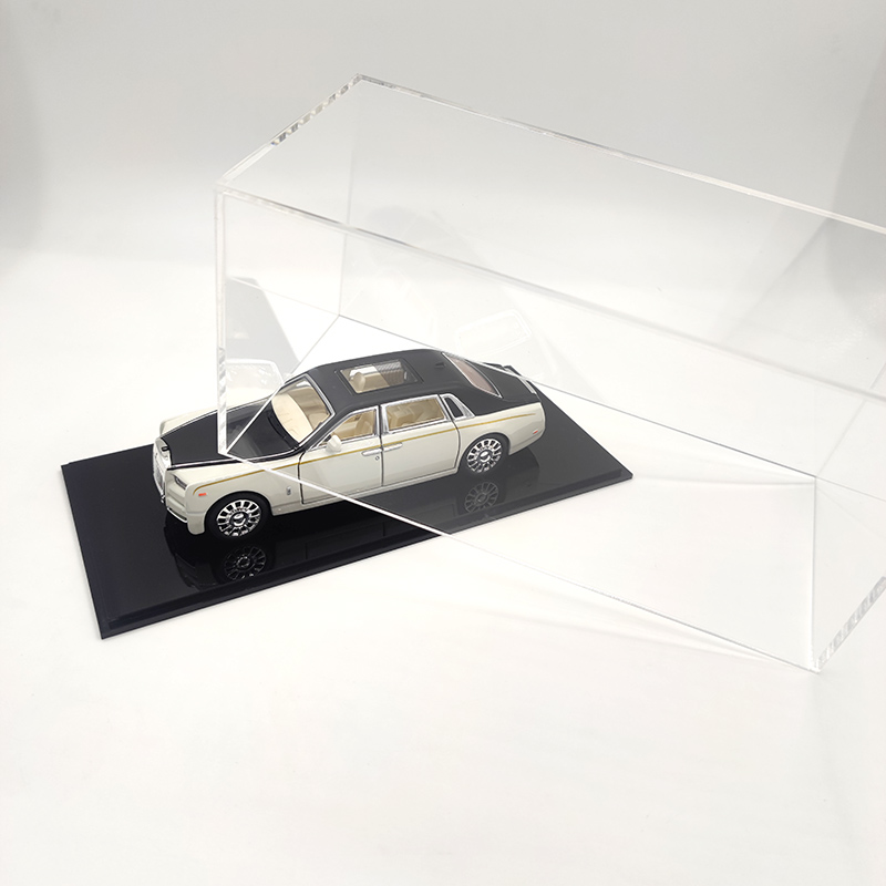 1:18汽车模型展示盒 一体亚克力透明防尘罩玻璃243243定制做