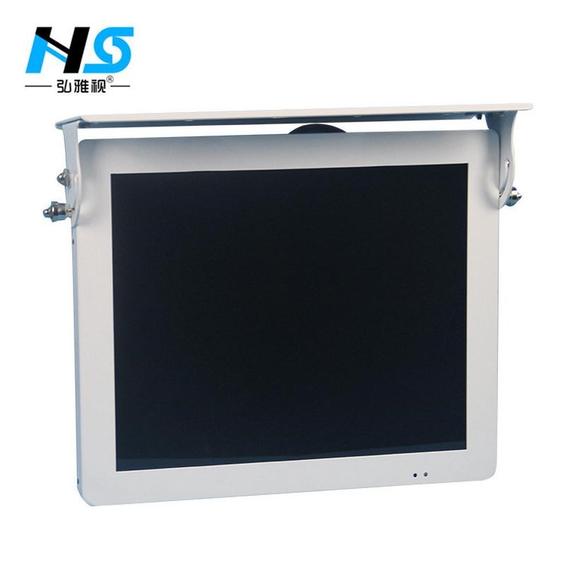 车载显示器高清广告屏17寸19寸22寸车用led显示屏折叠式车载电视