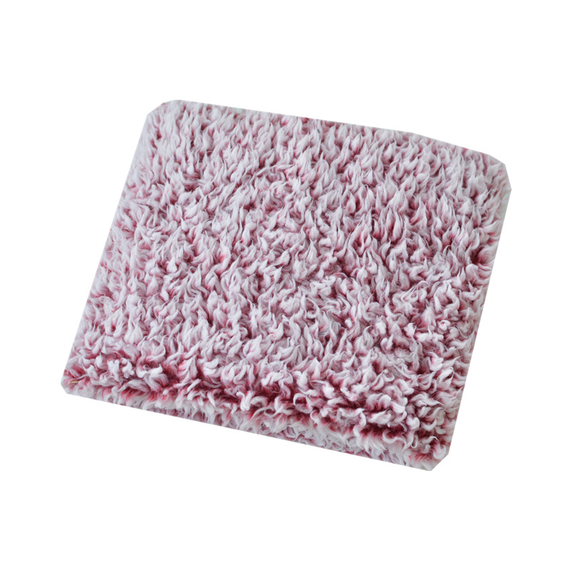 出口新型超柔保暖双面针织羊羔绒泰迪绒布料棉衣里子睡衣毛毯面料