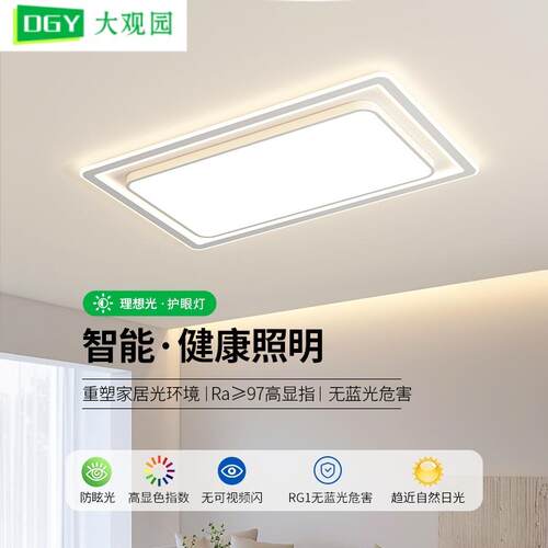 大观园全光谱护眼吸顶灯全屋组合客厅灯大厅灯卧室吸顶灯中山灯具