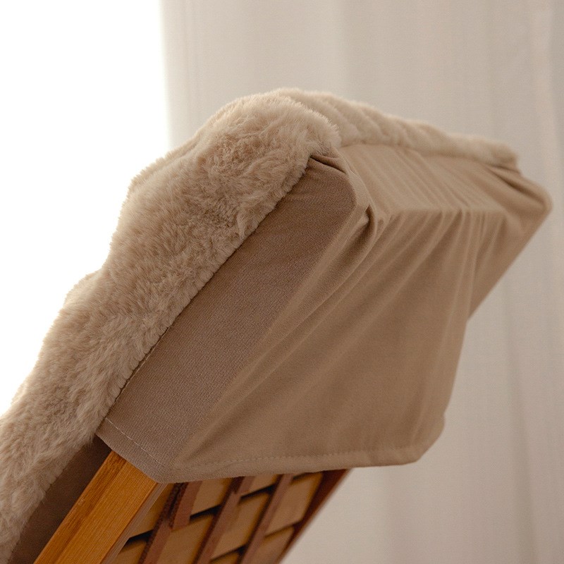 兔毛绒躺椅垫子通用坐垫摇椅y懒人椅长椅靠背一体冬季加厚毛绒座