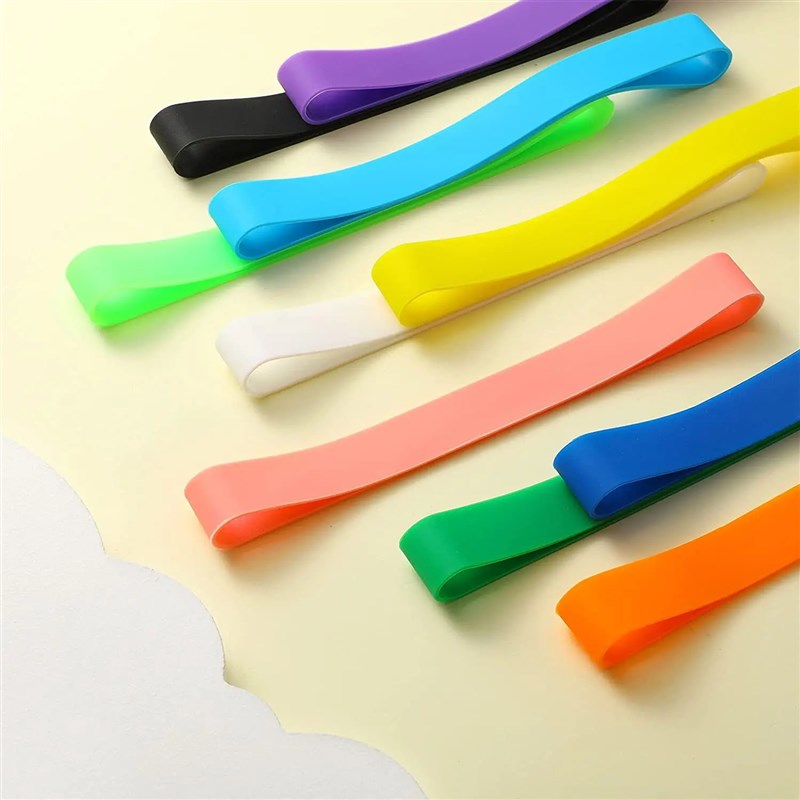 18CM硅胶防护带弹力带橡皮筋高弹耐用捆Q绑带绑书带松紧带