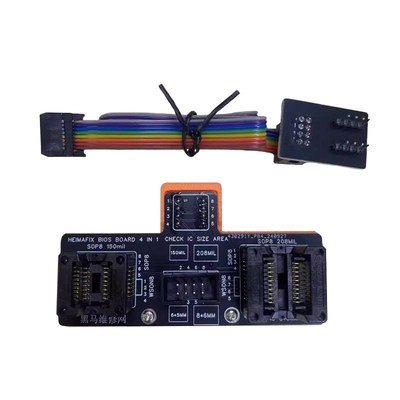 SOP8a/WSON8/QDFN8烧录座子BIOS弹跳座6x8 5x6MM 150 208MIL