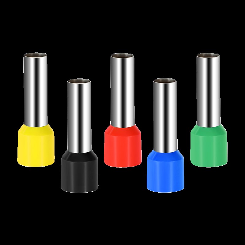 VE管型端子欧式插针型接线端子黄铜欲绝缘冷压铜鼻子插压线帽接头