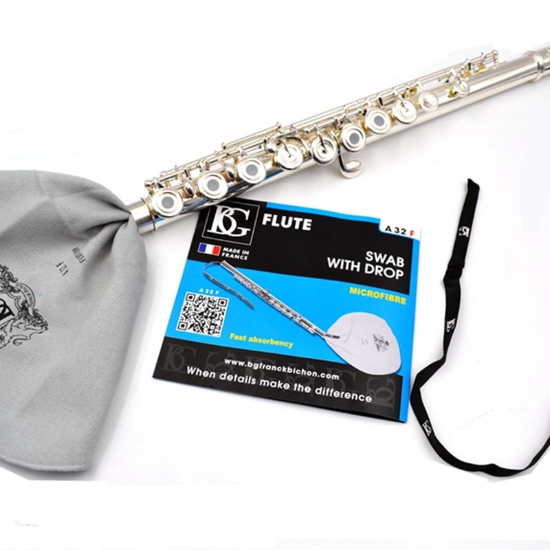 法国原产BGf A32F 长笛 通条布 内膛擦布 清洁布 口水棒 擦拭布