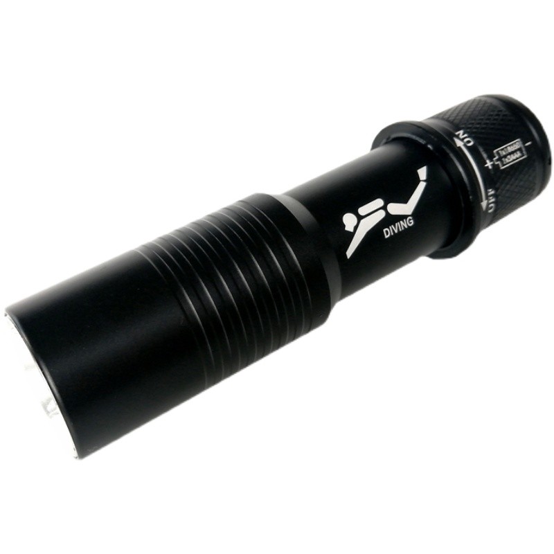 户外强光迷你小型超亮潜水防水手y电筒可充电1000流明浮潜海塘养