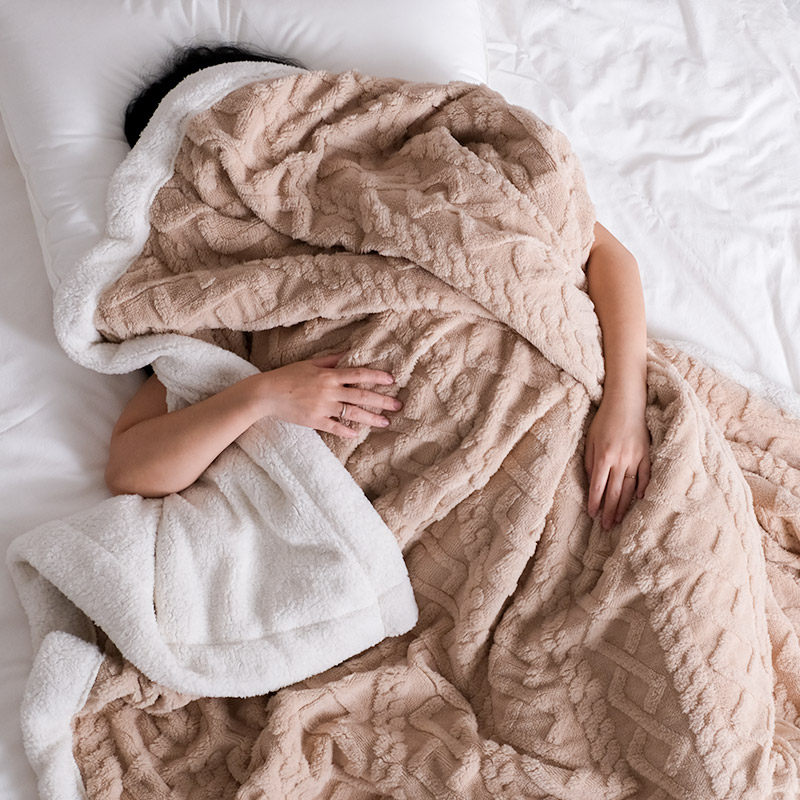 毛毯加厚冬季超厚保暖被子冬天单人宿舍学生床单盖毯双层加绒毯子