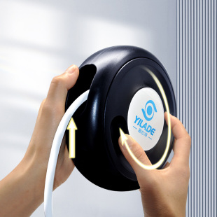 手动网线收纳盒缠绕信号线卷线盒家用桌面收线器电源线光纤线盘